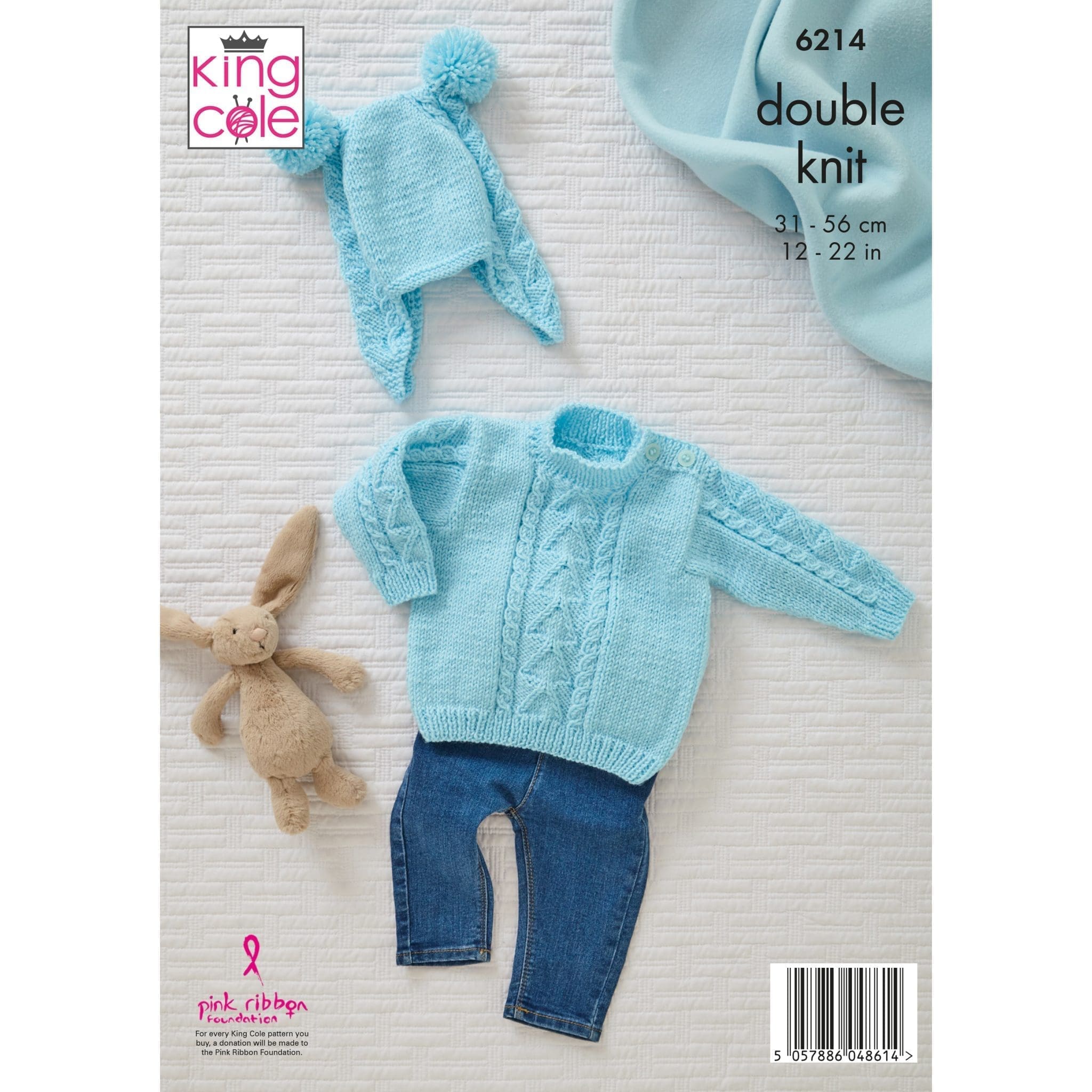 king-cole-patterns-6214-strickanleitung-baby-pullover-jacke-m-tze image 2
