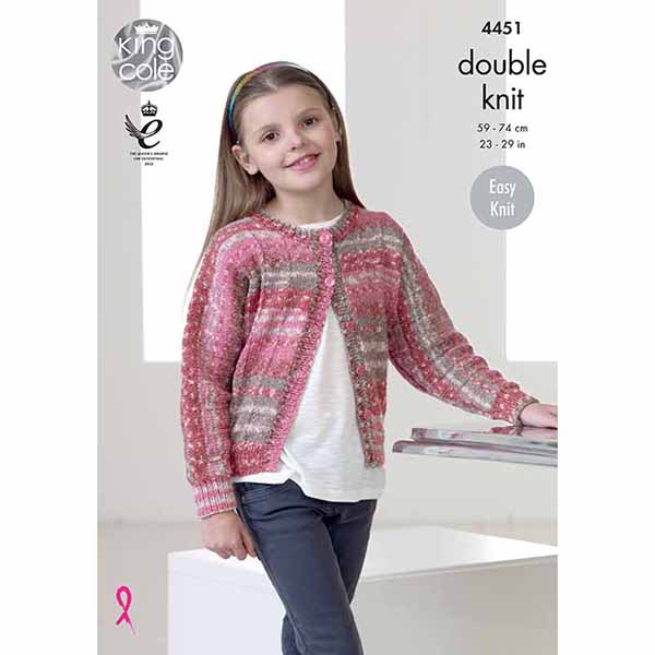 king-cole-patterns-4451-strickanleitung-dolman-jacke-top-drifter-dk image 1