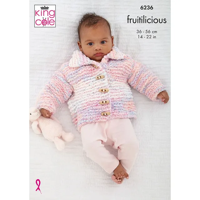 king-cole-patterns-6236-baby-jacke-cardigan-weste-fruitilicious image 1