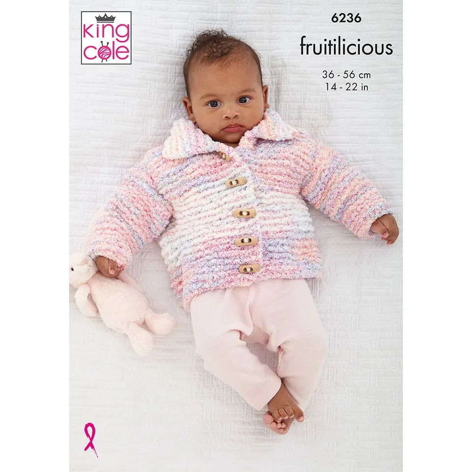 king-cole-patterns-6236-baby-jacke-cardigan-weste-fruitilicious image 1