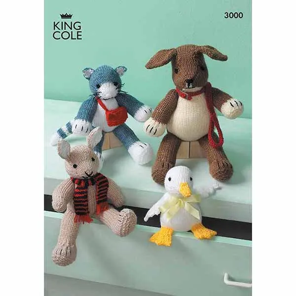 king-cole-patterns-3000-strickanleitung-spielzeug-figuren-dk image 1