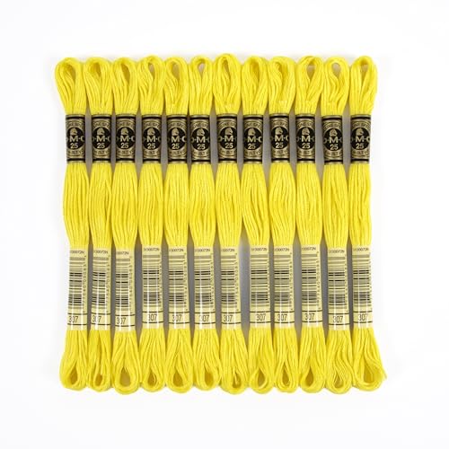 dmc-mouline-special-117mc-0307-sticktwist-gelb-8-m-baumwolle image 4