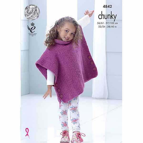 king-cole-4842-tabards-strickanleitung-big-value-chunky image 1