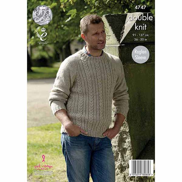 king-cole-4747-herrenpullover-strickanleitung-merino-blend-dk image 2