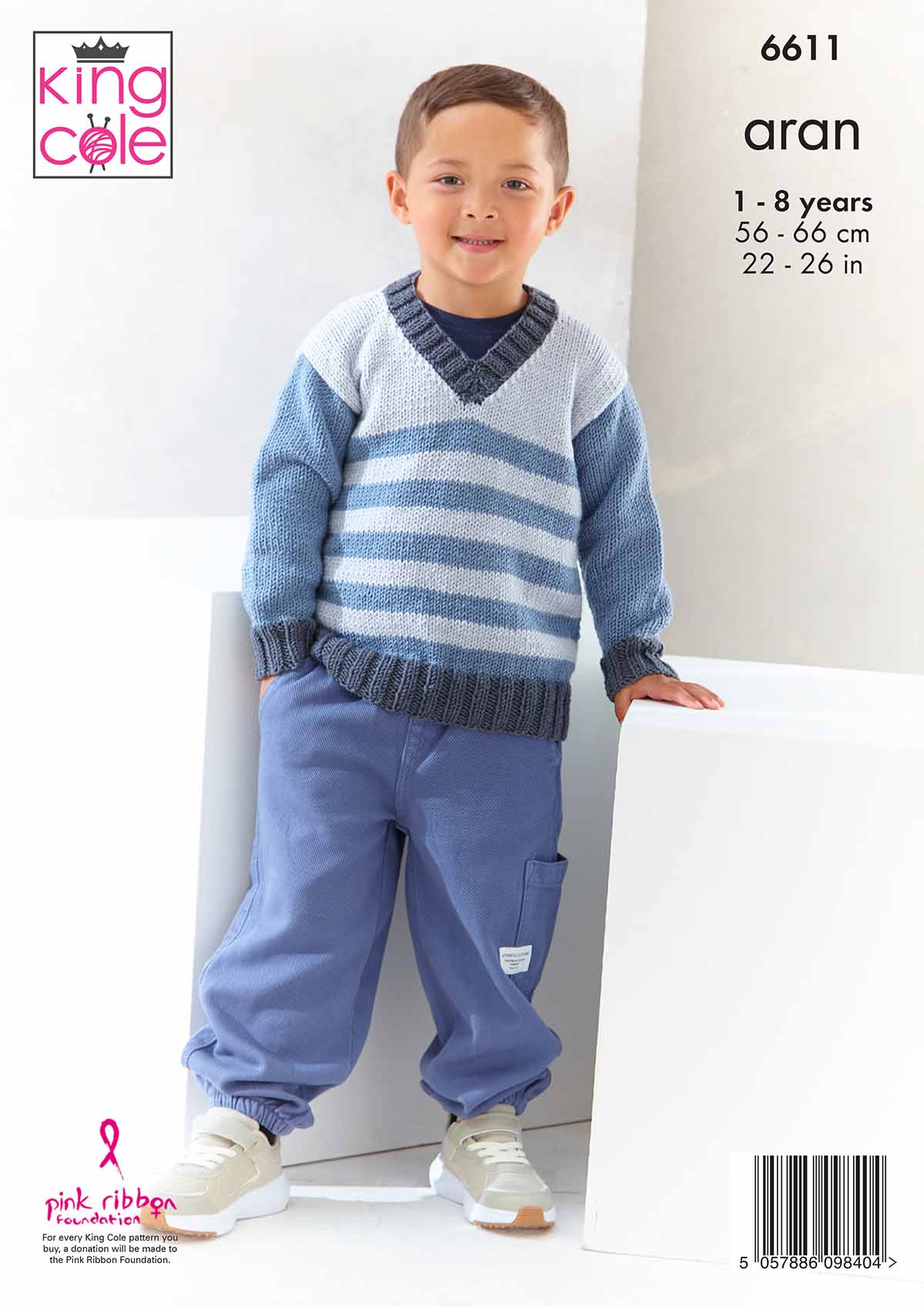 king-cole-patterns-6611-strickanleitung-pullover-cherished-aran image 2