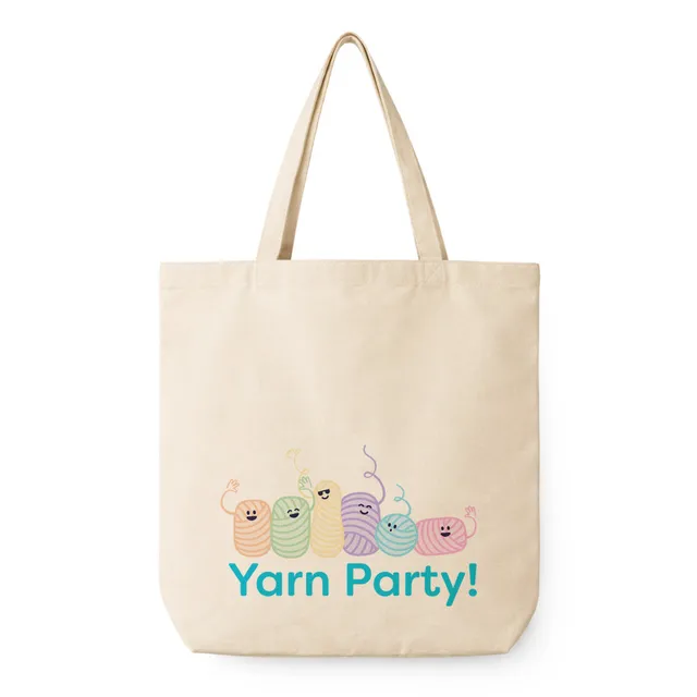 hobbii-yarniis-tasche-projekttasche-yarn-party-baumwolle-canvas image 1