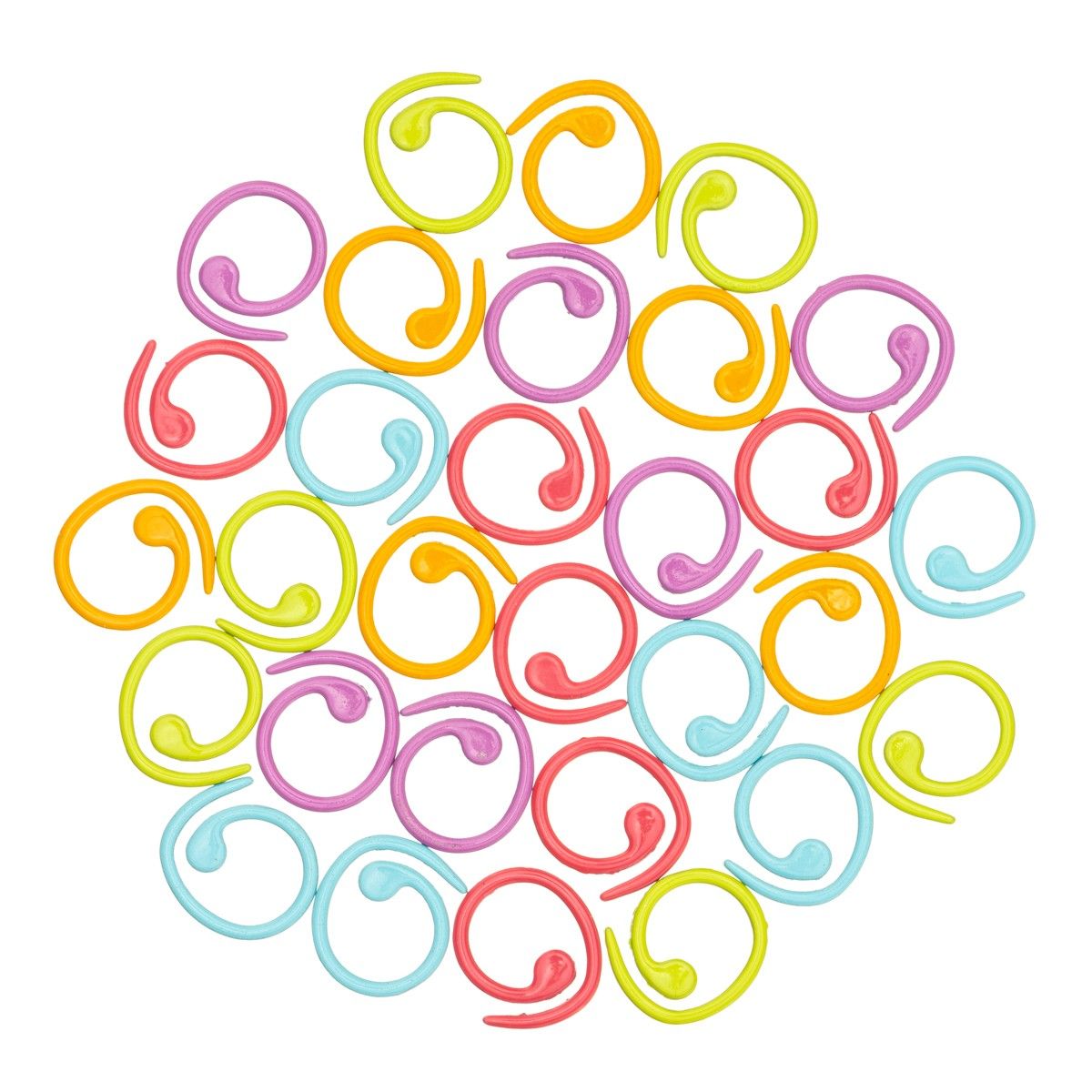 hobbii-maschenmarkierer-spiral-bunt-metall-one-size image 1