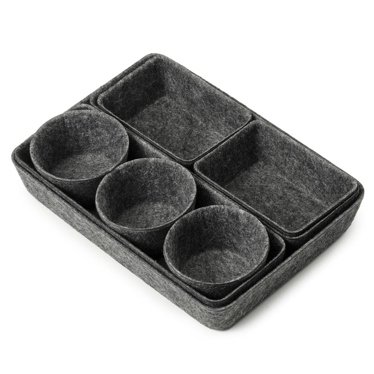 hobbii-organizer-aus-filz-aufbewahrung-dark-grey-8-teilig image 5