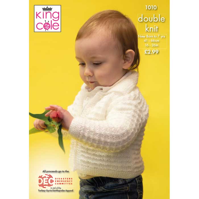 king-cole-1010-kinder-cardigans-strickanleitung-baby-dk image 1