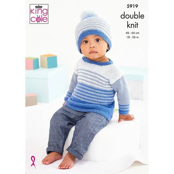 king-cole-5919-kleid-pullover-strickanleitung-cottonsoft-dk image 1
