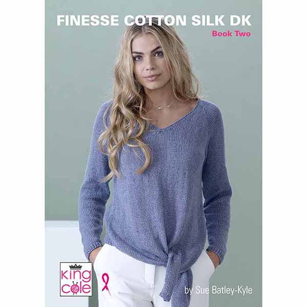 king-cole-finesse-cotton-silk-book-2-strickheft-dk image 1