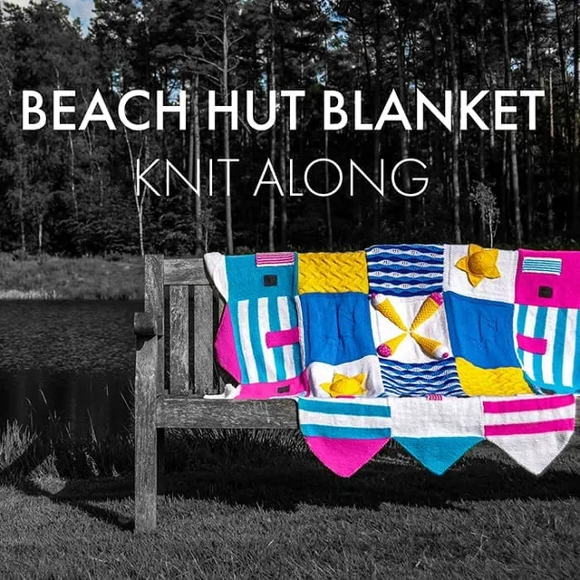 king-cole-patterns-beach-hut-strickanleitung-decke-download image 1