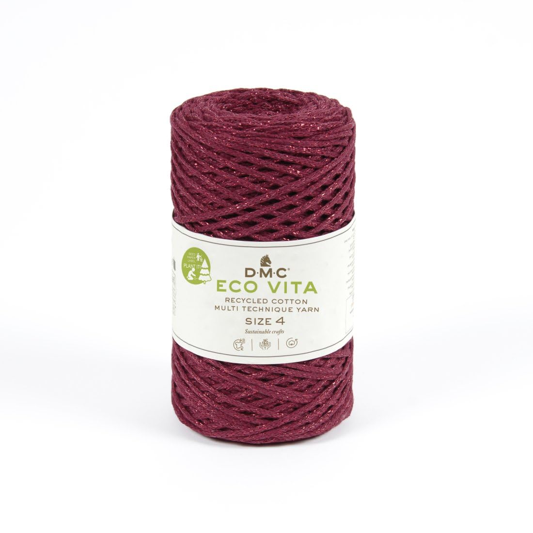 dmc-eco-vita-metallic-recycling-garn-250g-200m-makramee image 2