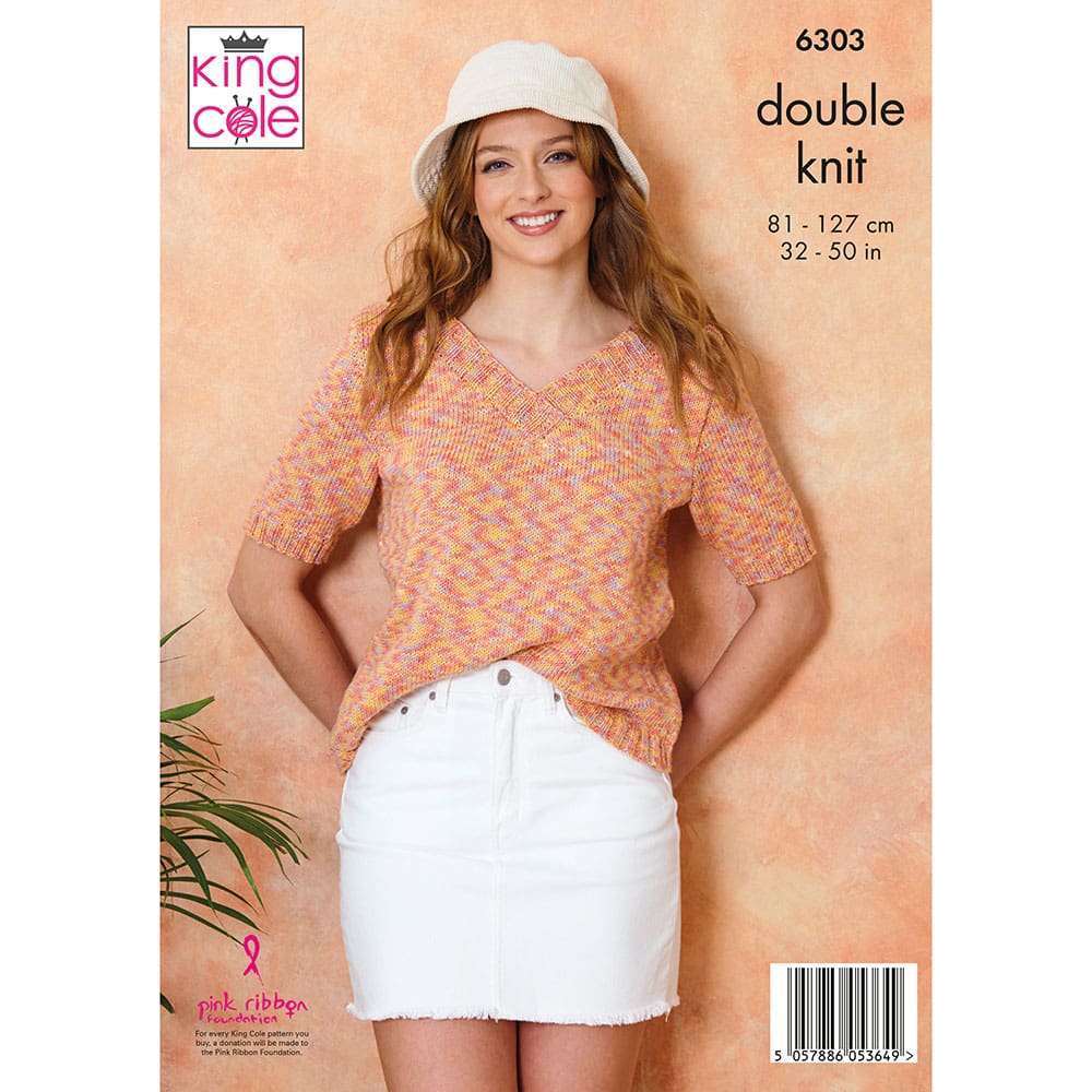 king-cole-6303-strickanleitung-tops-cottonsoft-crystal-dk image 2