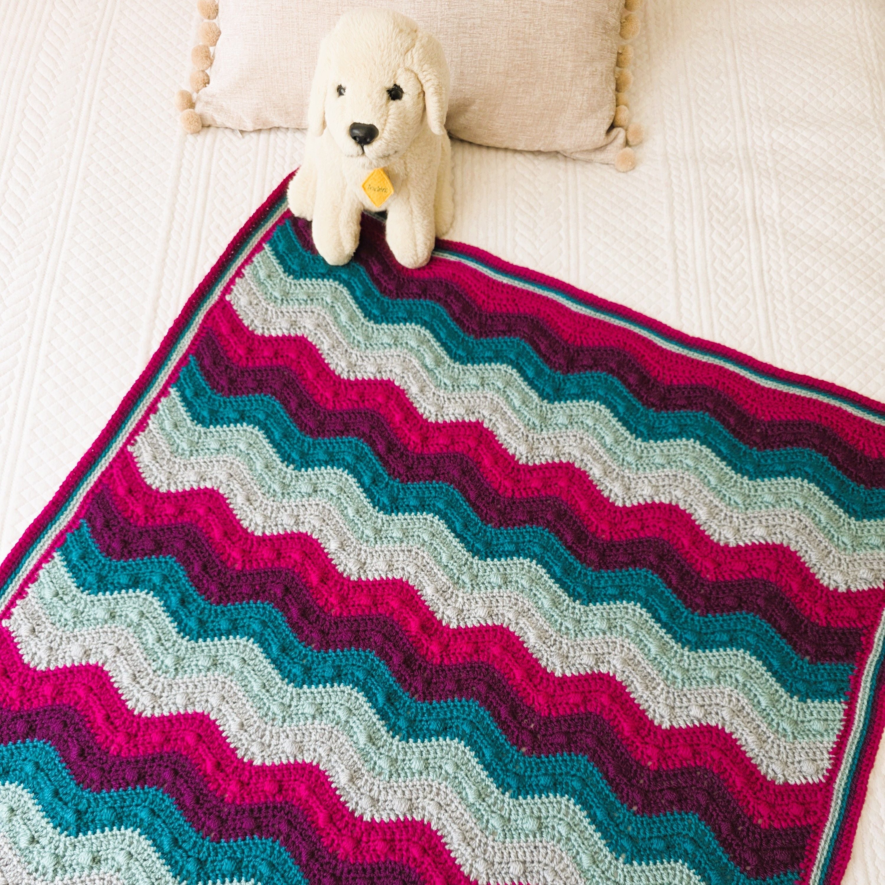 hobbii-gentle-ripples-bobble-decke-h-kelanleitung-bunt image 2