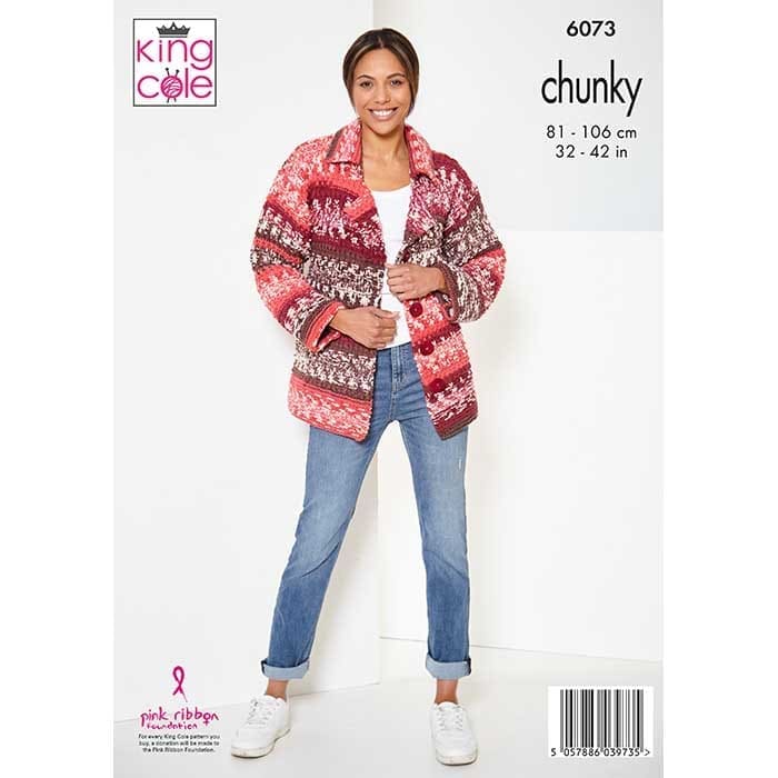 king-cole-6073-strickanleitung-cardigan-poncho-nordic image 2