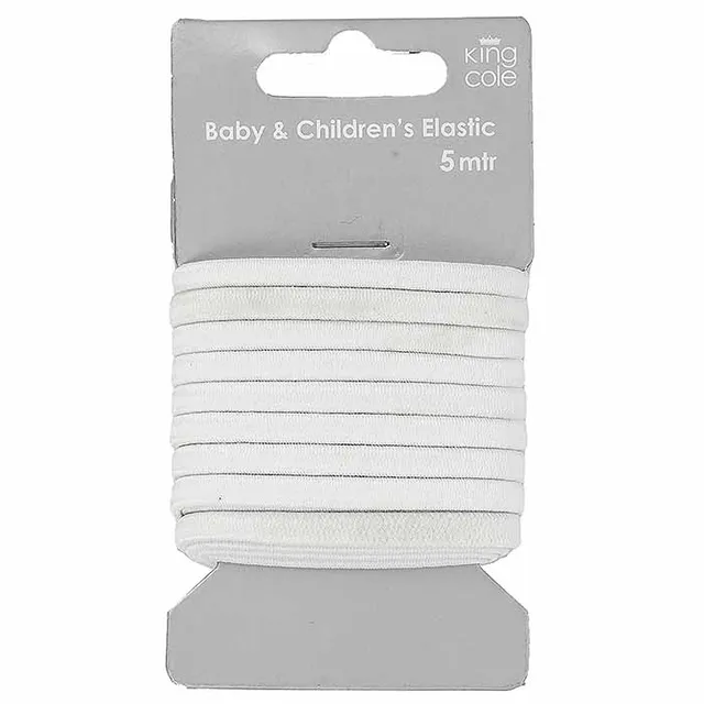 king-cole-haberdashery-gummiband-wei-5m-baby-kinder-n-hgummi image 1