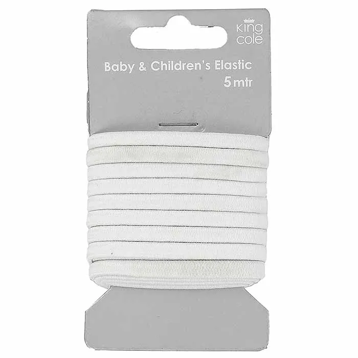 king-cole-haberdashery-gummiband-wei-5m-baby-kinder-n-hgummi image 1