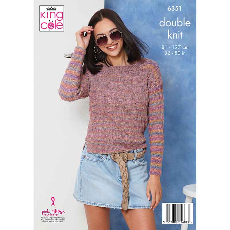 king-cole-6351-pullover-top-strickanleitung-jamboree-dk image 2