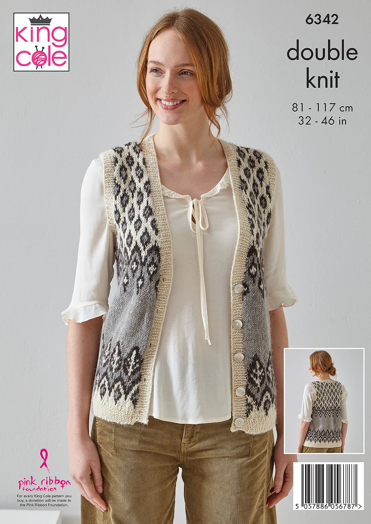 king-cole-patterns-6342-strickanleitung-cardigan-weste-alpaka-dk image 2