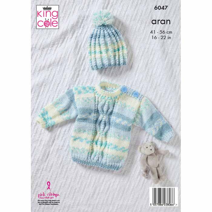 king-cole-6047-strickanleitung-top-cosy-love-aran image 2