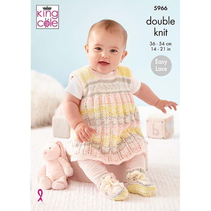 king-cole-5966-strickanleitung-baby-set-cherish-dk-cardigan image 1