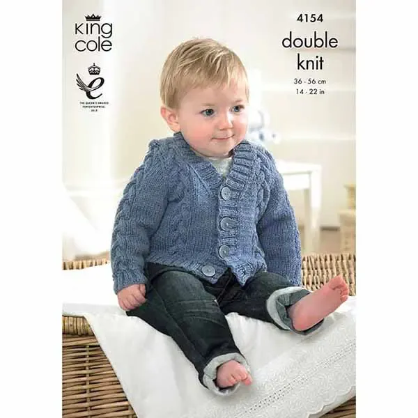 king-cole-4154-strickanleitung-weste-pullover-baby-dk image 1