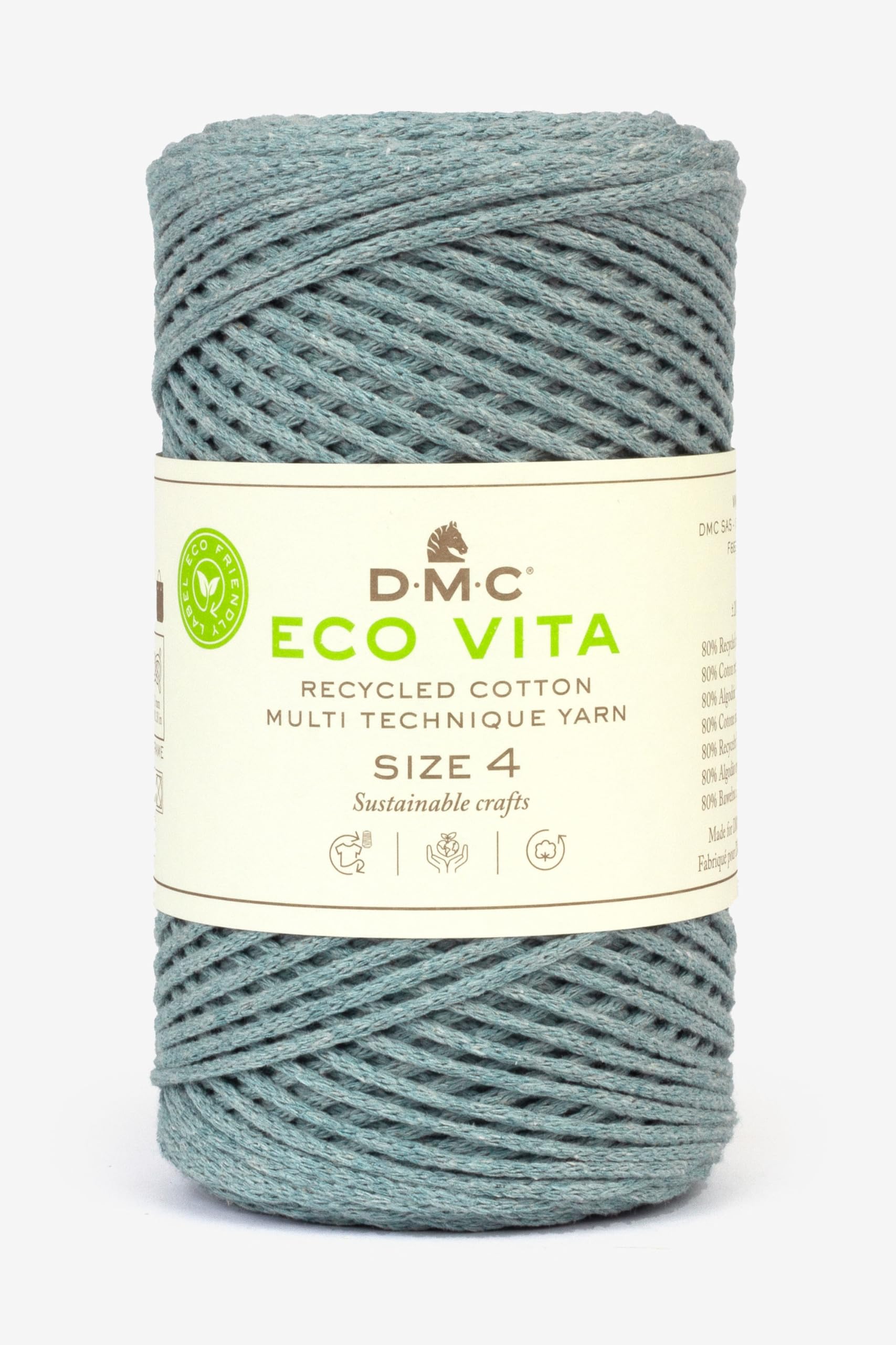 dmc-eco-vita-4-textilgarn-gelb-250-g-200-m-recycelt image 4