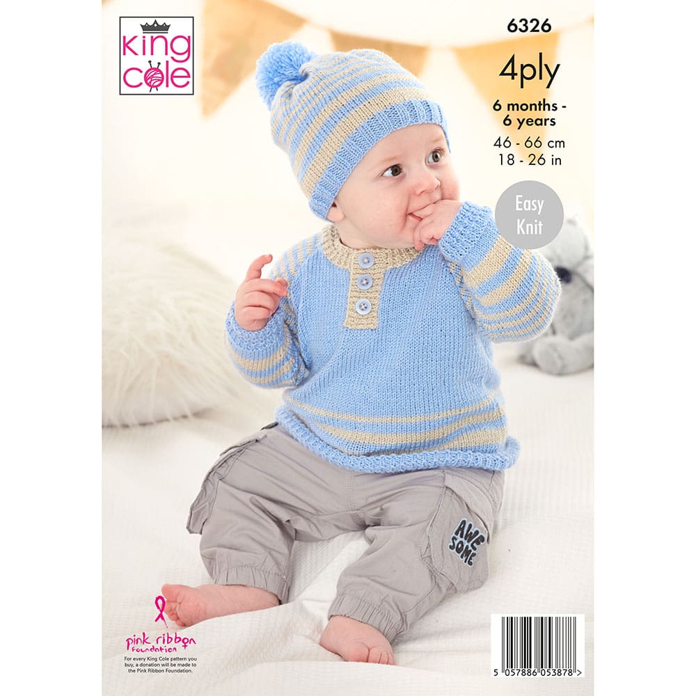 king-cole-patterns-strickanleitung-6326-cherished-4ply-set image 2