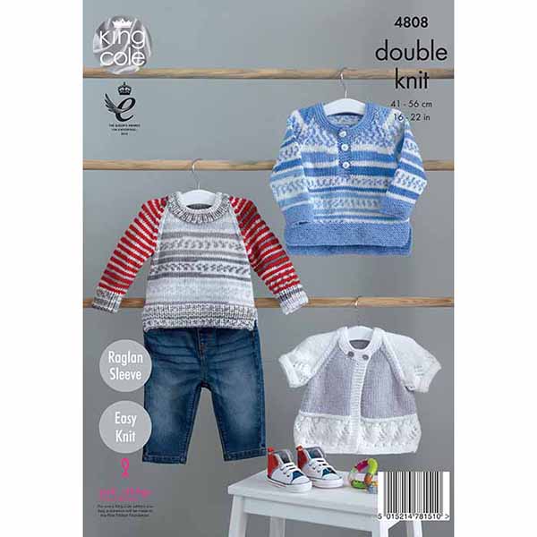 king-cole-4808-strickanleitung-pullover-cardigan-cherish-dk image 2