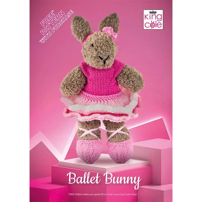 king-cole-ballerina-bunny-anleitung-truffle-dk-50g image 1