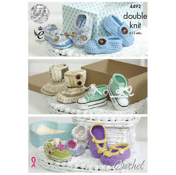 king-cole-patterns-babyschuhe-anleitung-4492-cherish-dk image 1