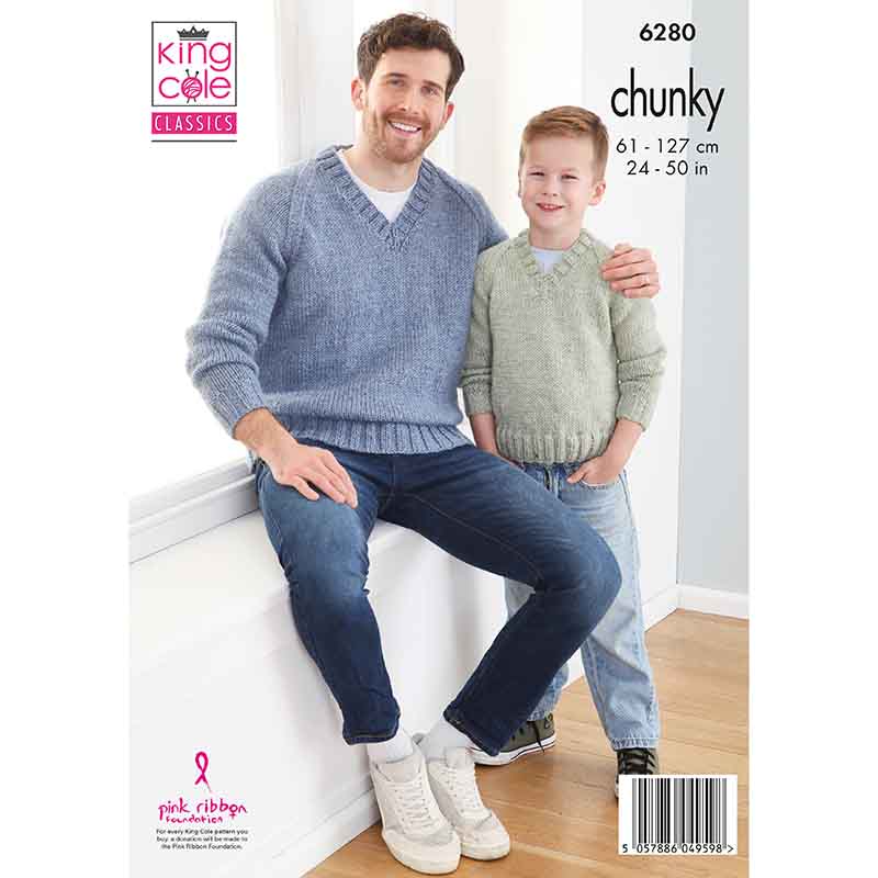king-cole-6280-big-value-chunky-cardigan-pullover-anleitung image 2