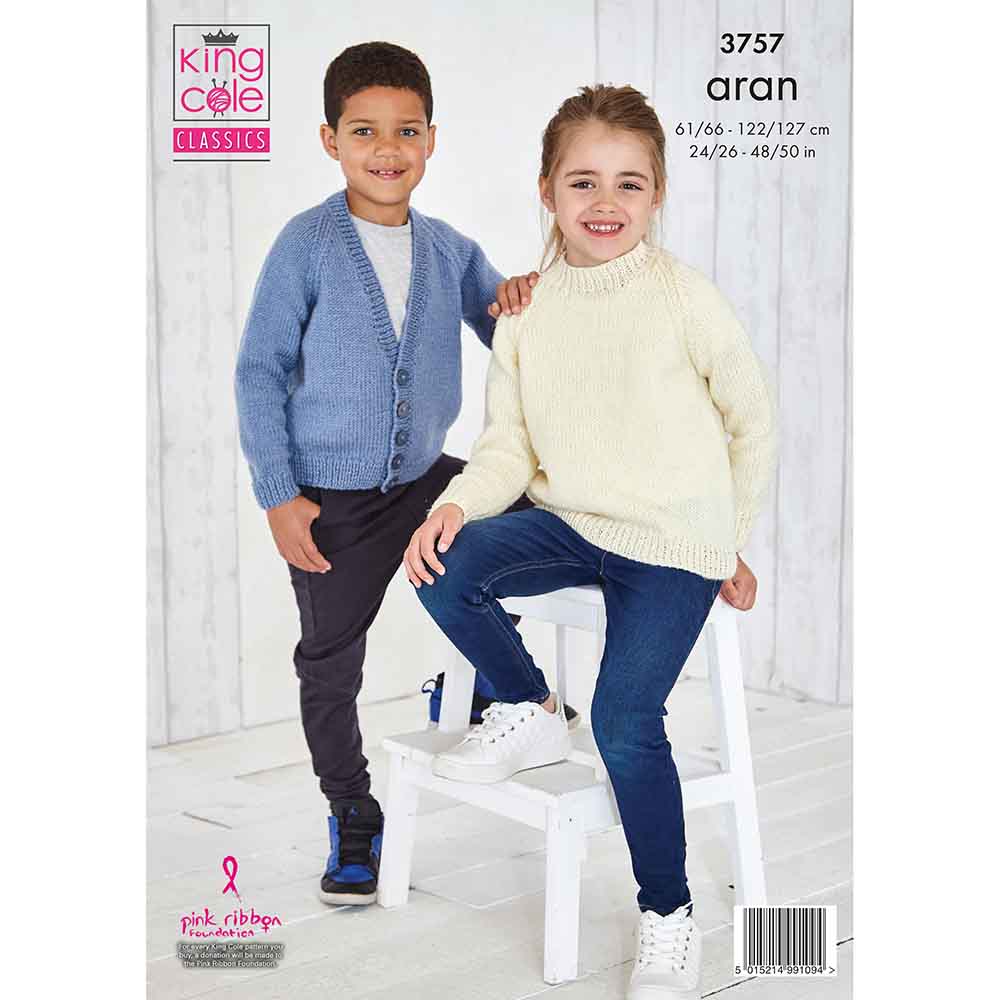 king-cole-3757-cardigan-und-pullover-strickanleitung image 2