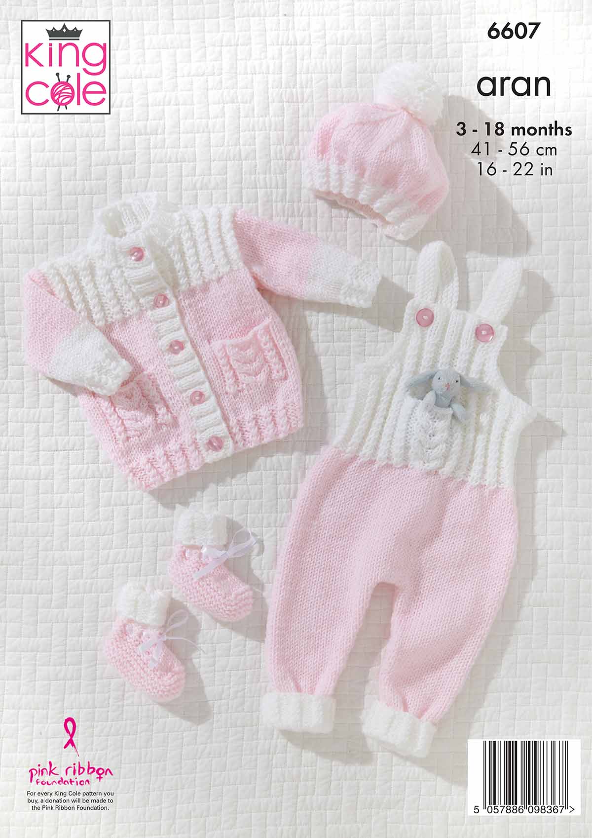 king-cole-patterns-6607-strickanleitung-baby-set-cherished-aran image 2