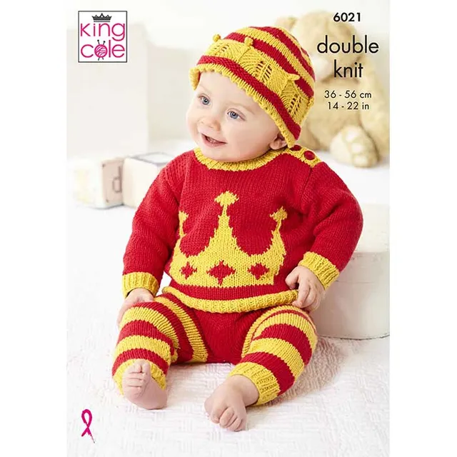 king-cole-6021-strickanleitung-baby-set-cottonsoft-dk image 1
