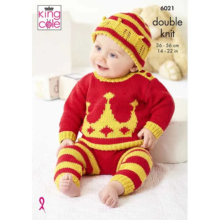 king-cole-6021-strickanleitung-baby-set-cottonsoft-dk image 1