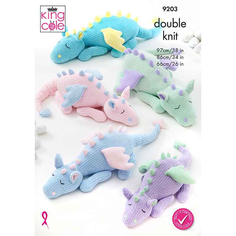 king-cole-9203-sleeping-dragons-strickanleitung-yummy-drachen image 1
