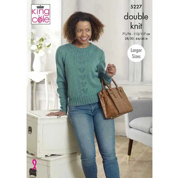 king-cole-patterns-5227-strickanleitung-pullover-slipover-majestic image 1