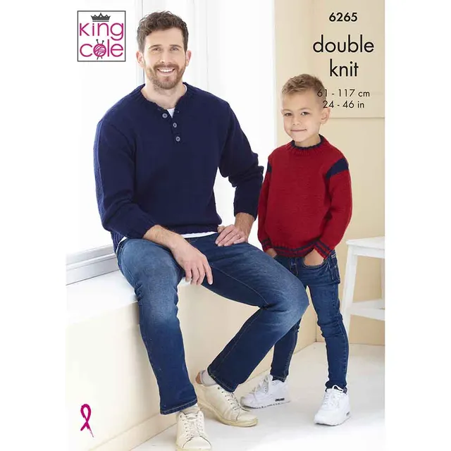 king-cole-patterns-6265-strickanleitung-pullover-jacke-dk image 1