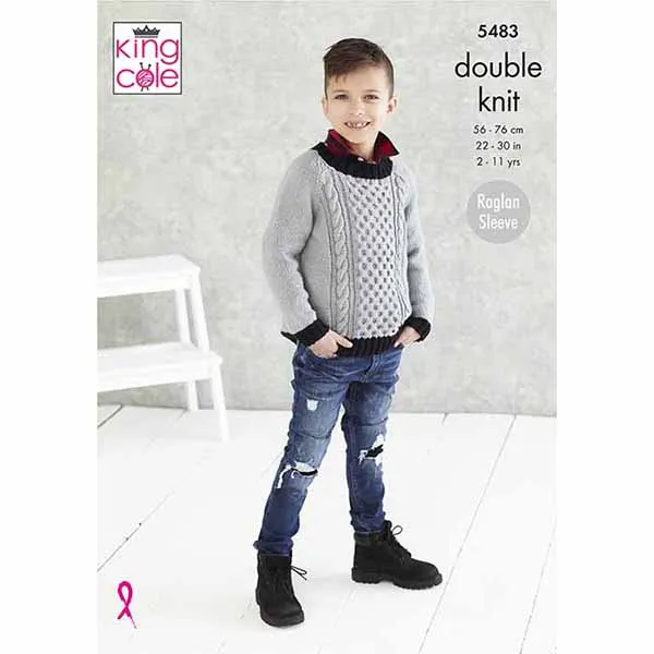 king-cole-patterns-5483-pullover-strickanleitung-subtle-drifter-dk image 1