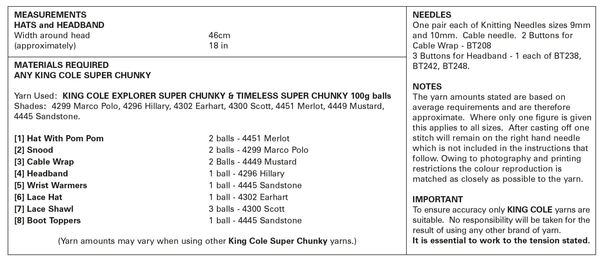 king-cole-5600-strickanleitung-accessoires-super-chunky image 3