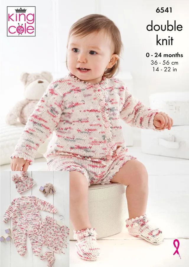 king-cole-6541-baby-set-strickanleitung-dot-dot-dash-dk image 1