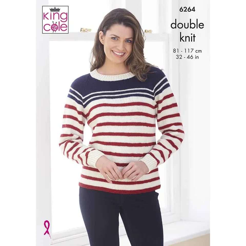 king-cole-6264-strickanleitung-sweater-orchard-dk image 1