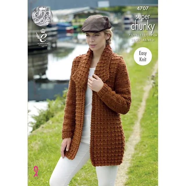 king-cole-4707-strickanleitung-jacke-pullover-super-chunky image 1
