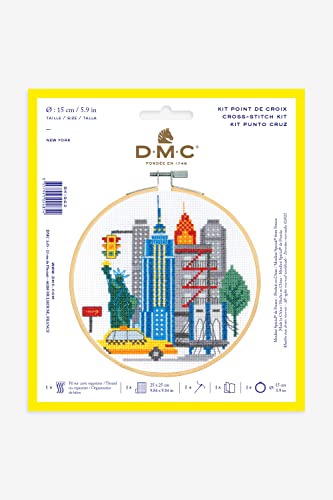 dmc-moulin-sp-cial-new-york-stickset-kreuzstich-mit-rahmen image 4