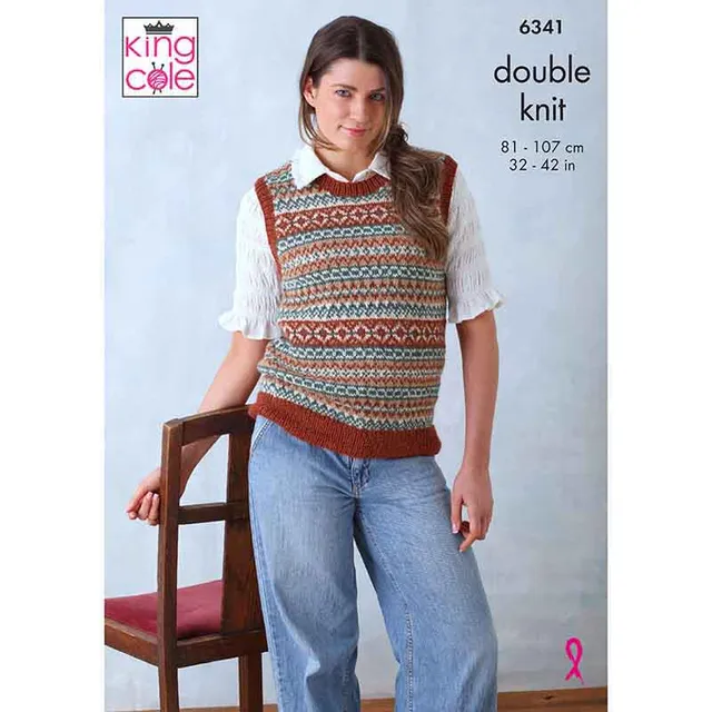 king-cole-6341-strickanleitung-cardigan-top-baby-alpaca-dk image 1