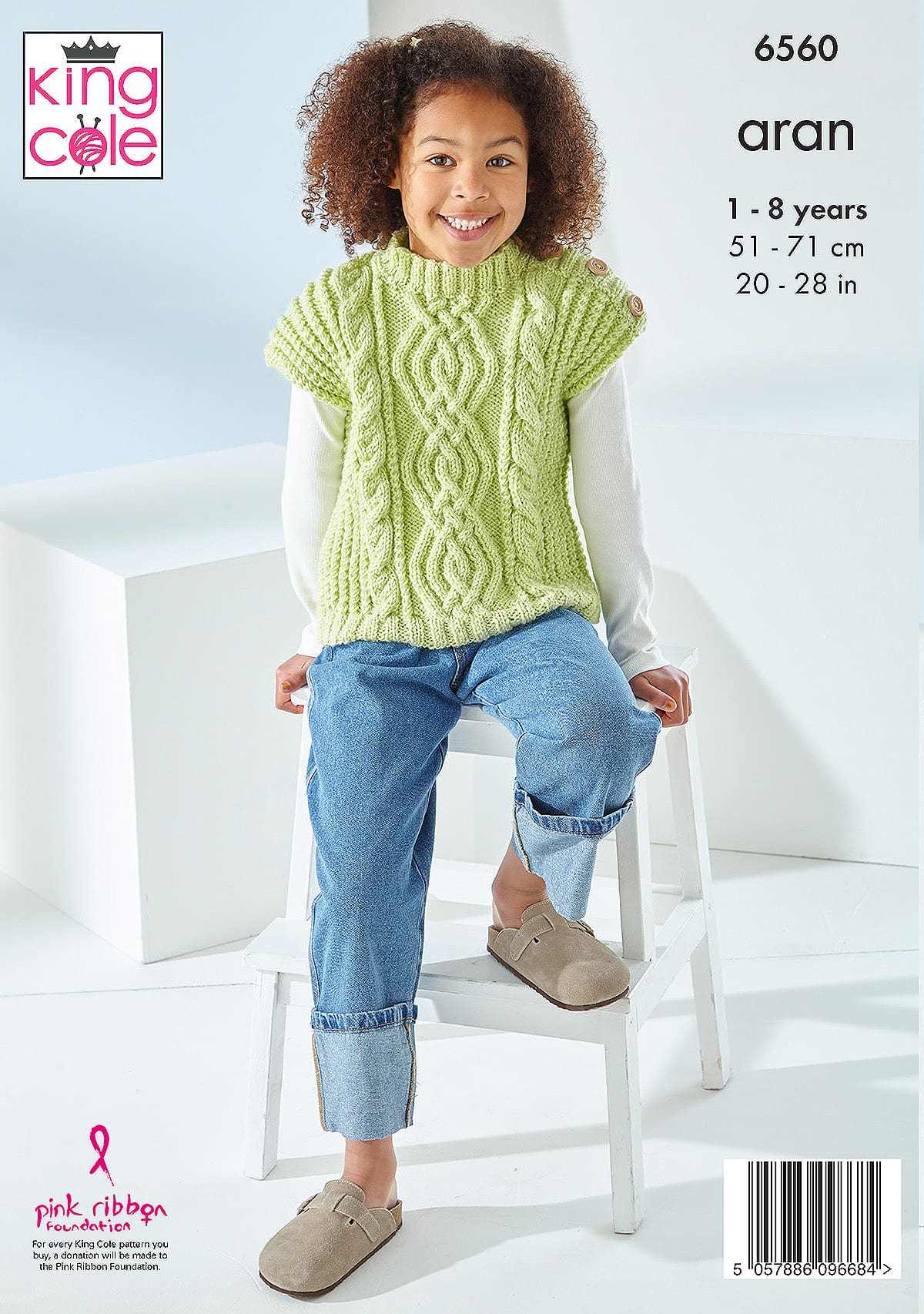 king-cole-6560-poncho-tabard-strickanleitung-fashion-aran image 2