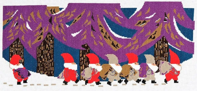 dmc-moulin-sp-cial-kreuzstich-set-tomte-parade-weihnachten image 1