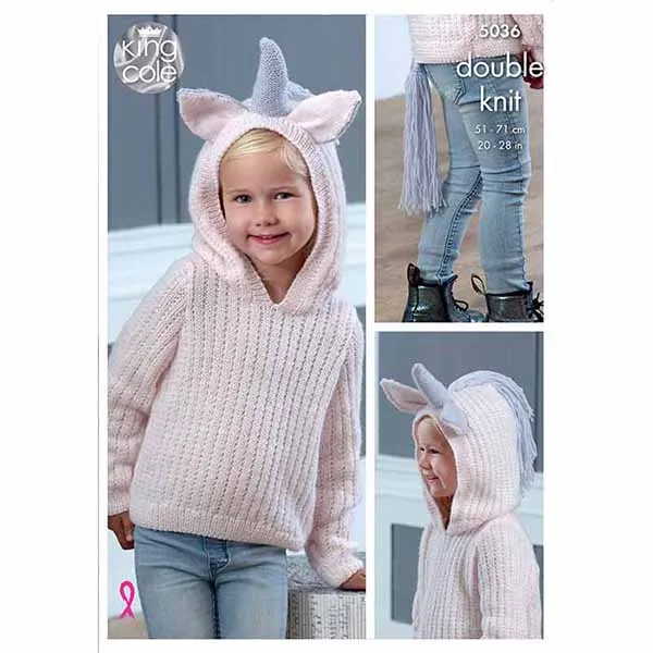 king-cole-5036-strickanleitung-einhorn-pullover-comfort-dk image 1